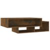 Mesa De Centro Madera Contrachapada Roble Ahumado 105x55x32 Cm Vidaxl