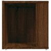 Mesa Auxiliar Madera Contrachapada Roble Marrón 33x33x34,5 Cm Vidaxl