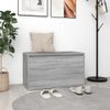 Banco Pasillo Madera Contrachapada Gris Sonoma 80x40x45 Cm Vidaxl