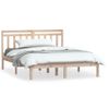 Estructura De Cama Doble Pequeña De Madera Maciza 120x190 Cm Vidaxl