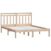 Estructura De Cama Doble Pequeña De Madera Maciza 120x190 Cm Vidaxl