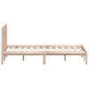 Estructura De Cama Doble Pequeña De Madera Maciza 120x190 Cm Vidaxl