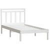 Estructura De Cama Madera Maciza De Pino Blanco 90x200 Cm Vidaxl