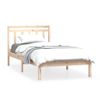 Estructura De Cama Madera Maciza De Pino 100x200 Cm Vidaxl