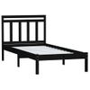 Estructura De Cama Madera Maciza De Pino Negro 100x200 Cm Vidaxl