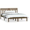 Estructura De Cama Madera Maciza De Pino Marrón Miel 140x200 Cm Vidaxl