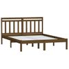 Estructura De Cama Madera Maciza De Pino Marrón Miel 140x200 Cm Vidaxl