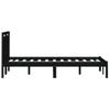 Estructura De Cama De Madera Maciza Negra Super King 180x200 Cm Vidaxl