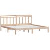 Estructura De Cama De Madera Maciza De Pino 200x200 Cm Vidaxl