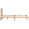 Estructura De Cama De Madera Maciza De Pino 200x200 Cm Vidaxl