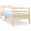 Estructura De Cama Individual Pequeña Madera Maciza 75x190 Cm Vidaxl