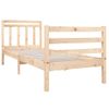 Estructura De Cama Individual Pequeña Madera Maciza 75x190 Cm Vidaxl