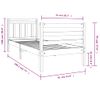 Estructura De Cama Individual Pequeña Madera Maciza 75x190 Cm Vidaxl