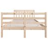 Estructura De Cama Doble Pequeña De Madera Maciza 120x190 Cm Vidaxl