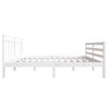 Estructura Cama Doble Pequeña Madera Maciza Blanco 120x190 Cm Vidaxl