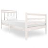 Estructura De Cama Madera Maciza Blanca 90x200 Cm Vidaxl