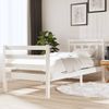 Estructura De Cama Madera Maciza Blanca 90x200 Cm Vidaxl