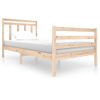 Estructura De Cama Madera Maciza 100x200 Cm Vidaxl