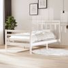 Estructura De Cama Madera Maciza Blanca 100x200 Cm Vidaxl