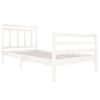 Estructura De Cama Madera Maciza Blanca 100x200 Cm Vidaxl