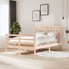 Estructura De Cama Madera Maciza 120x200 Cm Vidaxl