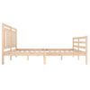 Estructura De Cama Madera Maciza 120x200 Cm Vidaxl