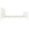 Estructura De Cama Madera Maciza Blanca 120x200 Cm Vidaxl