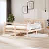 Estructura De Cama Madera Maciza 140x200 Cm Vidaxl