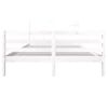 Estructura De Cama De Madera Maciza Blanca 160x200 Cm Vidaxl