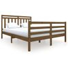 Estructura De Cama Madera Maciza Marrón Miel 160x200 Cm Vidaxl