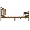 Estructura De Cama Madera Maciza Marrón Miel 160x200 Cm Vidaxl