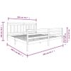 Estructura De Cama De Madera Maciza Gris 200x200 Cm Vidaxl