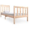 Estructura De Cama Individual Pequeña Madera Maciza 75x190 Cm Vidaxl