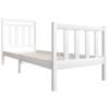 Estructura De Cama Individual Madera Maciza Blanco 75x190 Cm Vidaxl