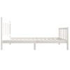 Estructura De Cama Individual Madera Maciza Blanco 75x190 Cm Vidaxl