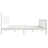 Estructura Cama Doble Pequeña Madera Maciza Blanco 120x190 Cm Vidaxl