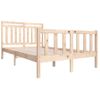 Estructura De Cama Madera Maciza 140x190 Cm Vidaxl