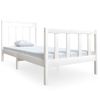 Estructura De Cama Madera Maciza Blanco 90x200 Cm Vidaxl