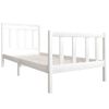 Estructura De Cama Madera Maciza Blanco 90x200 Cm Vidaxl