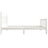 Estructura De Cama Madera Maciza Blanco 90x200 Cm Vidaxl