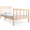 Estructura De Cama Madera Maciza 100x200 Cm Vidaxl