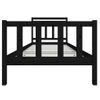 Estructura De Cama Madera Maciza Negra 100x200 Cm Vidaxl