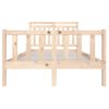 Estructura De Cama De Madera Maciza 140x200 Cm Vidaxl