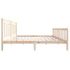 Estructura De Cama De Madera Maciza Super King 180x200 Cm Vidaxl