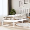 Estructura De Cama Madera Maciza De Pino Blanca 90x200 Cm Vidaxl