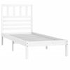 Estructura De Cama Madera Maciza De Pino Blanca 90x200 Cm Vidaxl