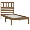 Estructura De Cama Madera Maciza Pino Marrón Miel 100x200 Cm Vidaxl