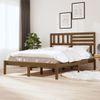 Estructura De Cama Madera Maciza De Pino Marrón Miel 120x200 Cm Vidaxl