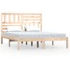 Estructura De Cama Madera Maciza De Pino 150x200 Cm Vidaxl