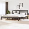 Estructura De Cama Madera Maciza De Pino Gris 180x200 Cm Vidaxl